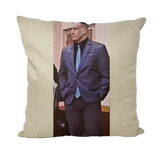 wade in a suit Wades Innocent Throw Pillows