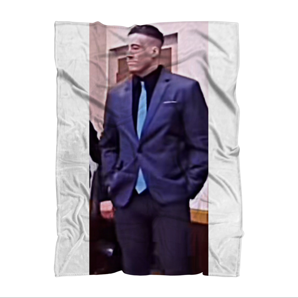 wade in a suit Wade Willson Sublimation Throw Blanket