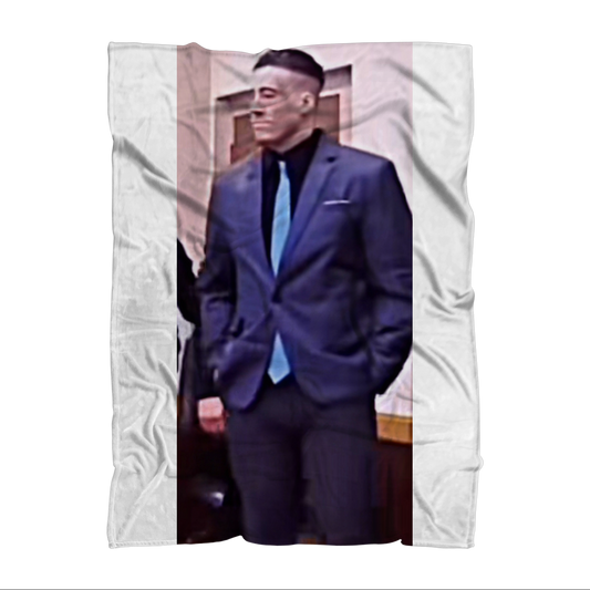 wade in a suit Wade Willson Sublimation Throw Blanket